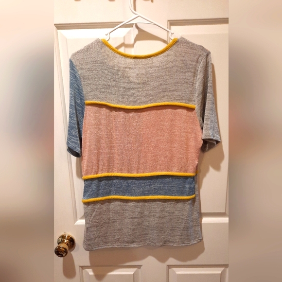 Sugarfox Colorblock Short Sleeve Blouse size 1X - Picture 8 of 11